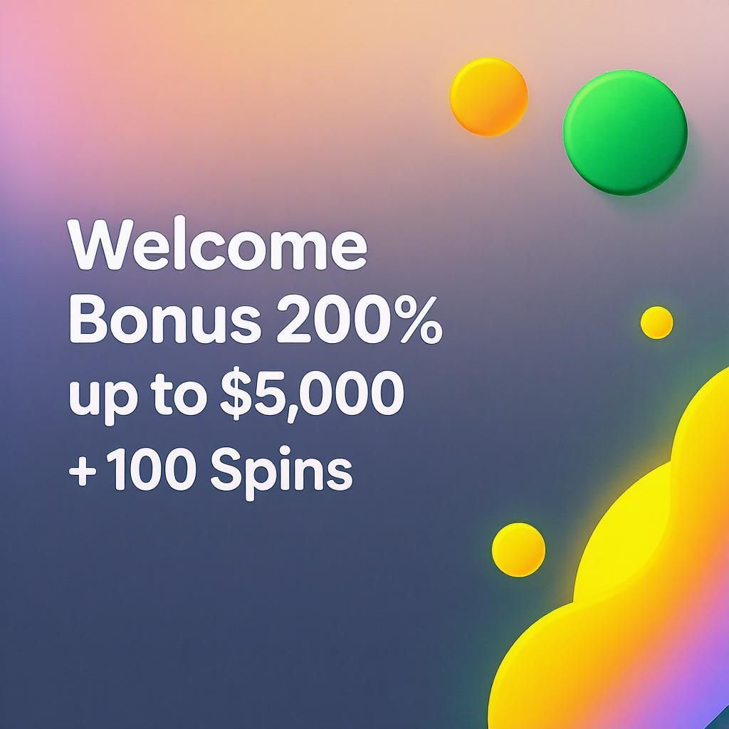 Welcome Bonus 200% up to $5,000 + 100 Spins